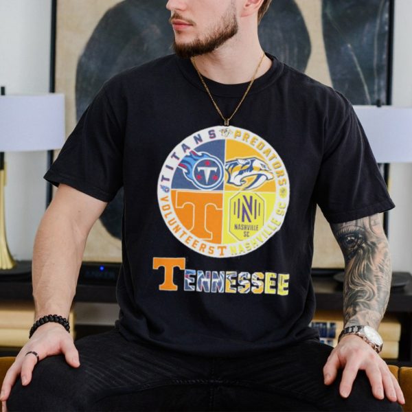 Nice tennessee Volunteers Titans Predators And Nashville SC 2023 shirt