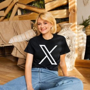 Awesome twitter logo x shirt