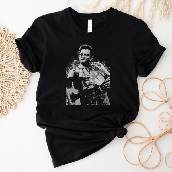 Johnny Cash Middle Finger T Shirt