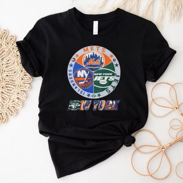 Nice new york mets jets islanders Logo shirt1