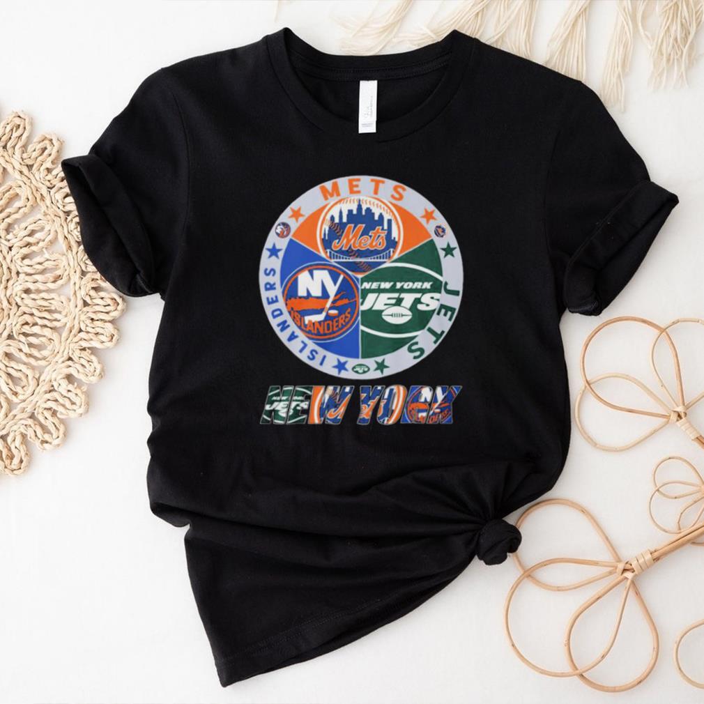 Nice new york mets jets islanders Logo shirt