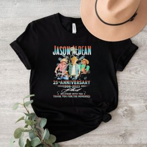 Official Official Jason Aldean 25th Anniversary 1998 2023 We Stand With You Thank You For The Memories T Shirt