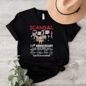 Official Official Scandal 11st Anniversary 2012 2023 Thank You For The Memories T Shirt