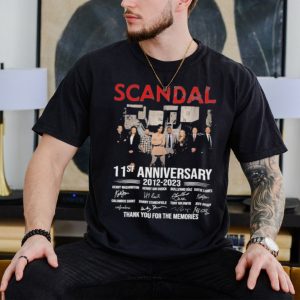 Official Official Scandal 11st Anniversary 2012 2023 Thank You For The Memories T Shirt