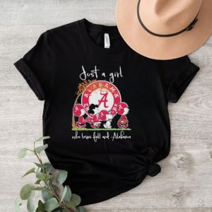 Official The Peanuts Just a girl who loves fall and Alabama Shirt