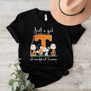 Official The Peanuts Just a girl who loves fall and Tennessee shirt
