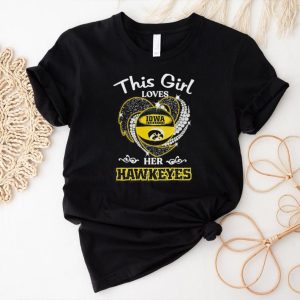 Official This girl love Iowa Hawkeyes Women’s Basketball diamond heart 2023 shirt