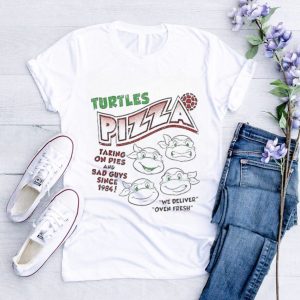 Official Turtles Pizza Taking On Pies And Bad Guys Since 1984 We Deliver Oven Fresh Shirt