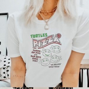 Official Turtles Pizza Taking On Pies And Bad Guys Since 1984 We Deliver Oven Fresh Shirt