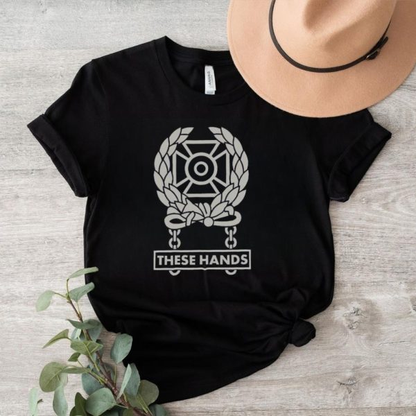 Official Us Army Badge These Hands T shirt