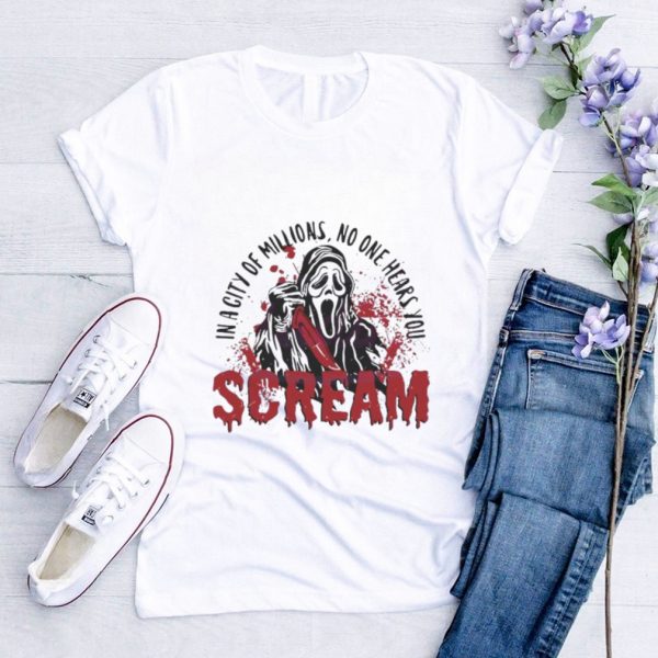 Official no One Hears You Scream Horror Character shirt