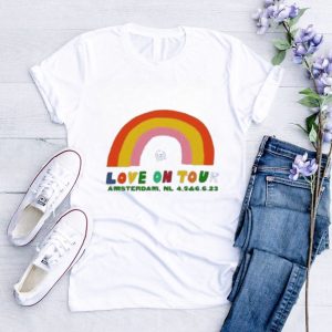 Official rainbow Event Amsterdam, NL Love On Tour shirt