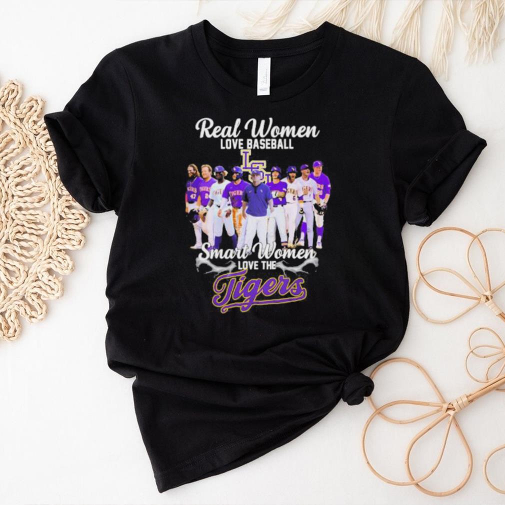 Official real Women Love Baseball Smart Women Love The Tigers T Shirt