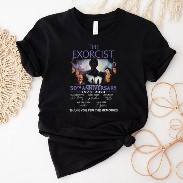 Official the exorcist 50th anniversary 1973 2023 thank you for the memories signatures shirt