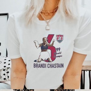 Original USWNT 2023 Brandi Chastain #6 White T Shirt