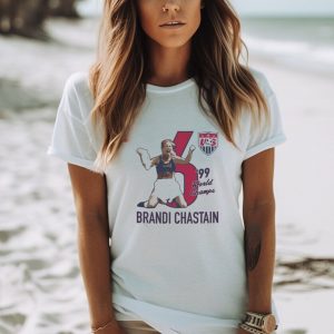 Original USWNT 2023 Brandi Chastain #6 White T Shirt