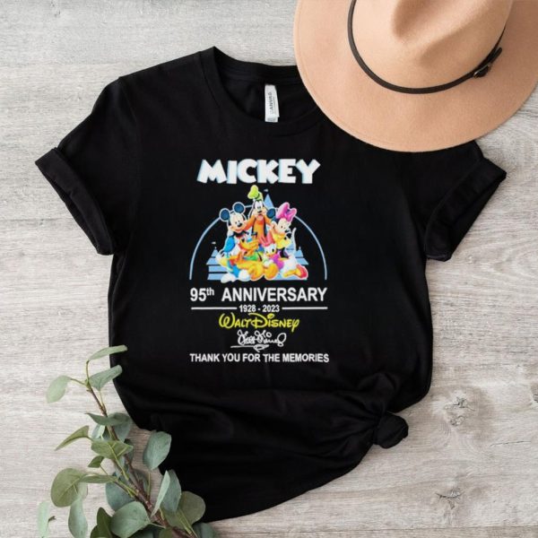 Original disney Mickey 95th Anniversary 1928 2023 Thank You For The Memories Shirt