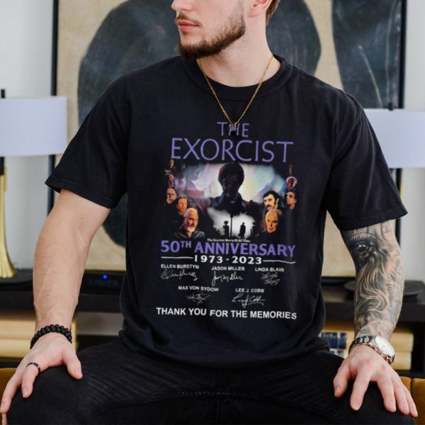 Official the exorcist 50th anniversary 1973 2023 thank you for the memories signatures shirt