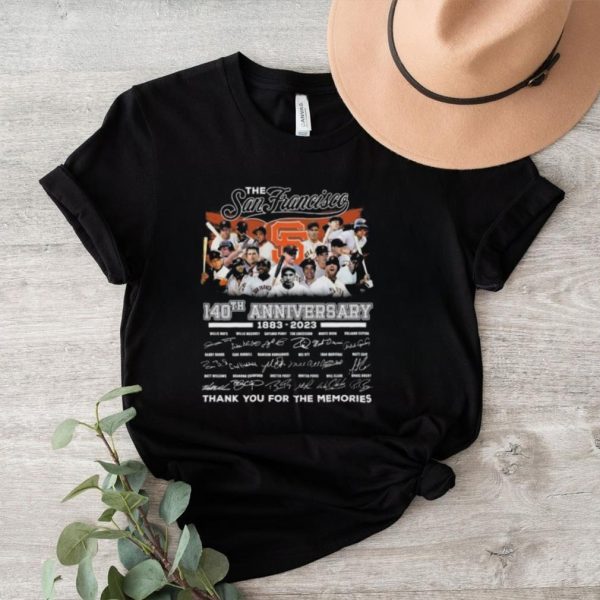 The San Francisco 140th Anniversary 1883 – 2023 Thank You For The Memories Signatures Shirt2