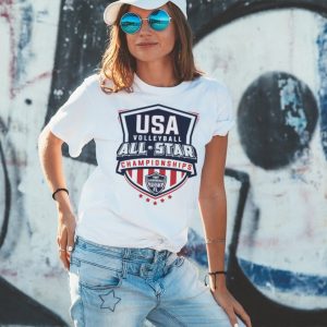 Usa Volleyball 2023 Usa All Star Event Logo shirt3