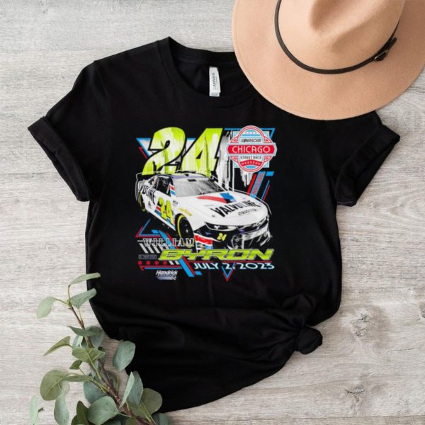 William Byron 24 Chicago Valvoline T shirt2