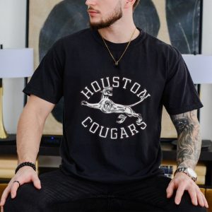 Houston Leaping Cougar Logo Shirt