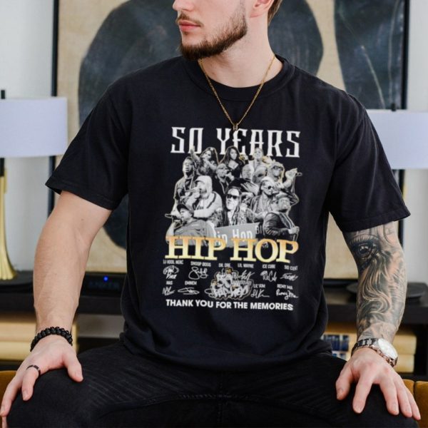 50 years hip hop thank you for the memories shirt