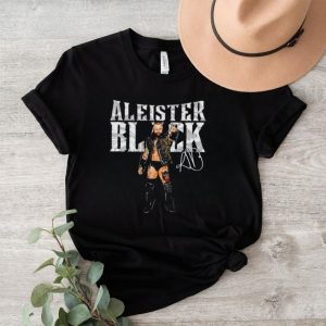 Aleister Black professional wrestler pose signature shirt