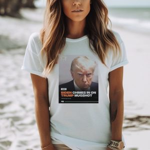 Biden chimes in on Trump mugshot shirt