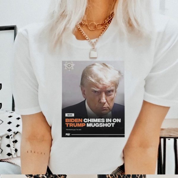 Biden chimes in on Trump mugshot shirt