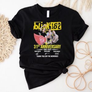 Blink 182 31st anniversary 1992 2023 thank you for the memories shirt