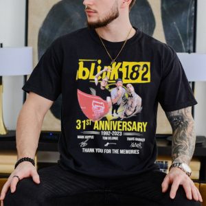 Blink 182 31st anniversary 1992 2023 thank you for the memories shirt