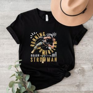 Braun Strowman running power slam the monster among us professional wrestler signature shirt