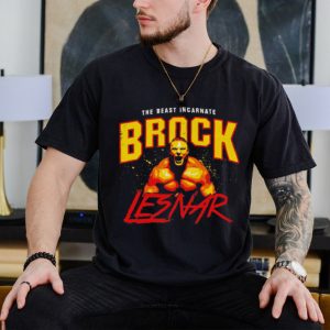 Brock Lesnar the beast incarnate scream professional wrestler signature shirt