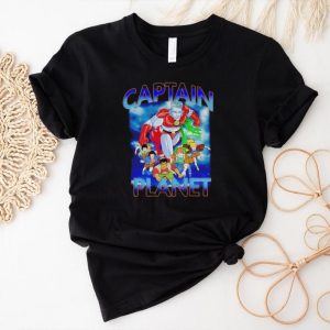 Captain Planet 90s cartoon vintage shirt