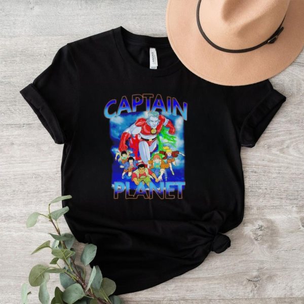 Captain Planet 90s cartoon vintage shirt