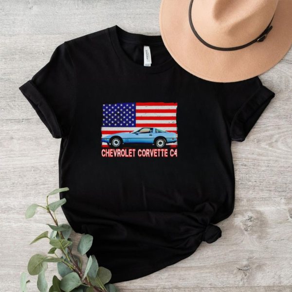 Chevrolet Corvette C4 USA flag shirt