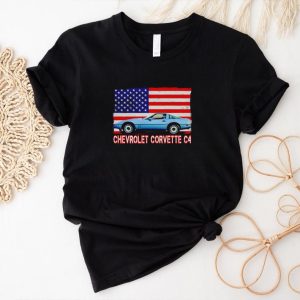 Chevrolet Corvette C4 USA flag shirt