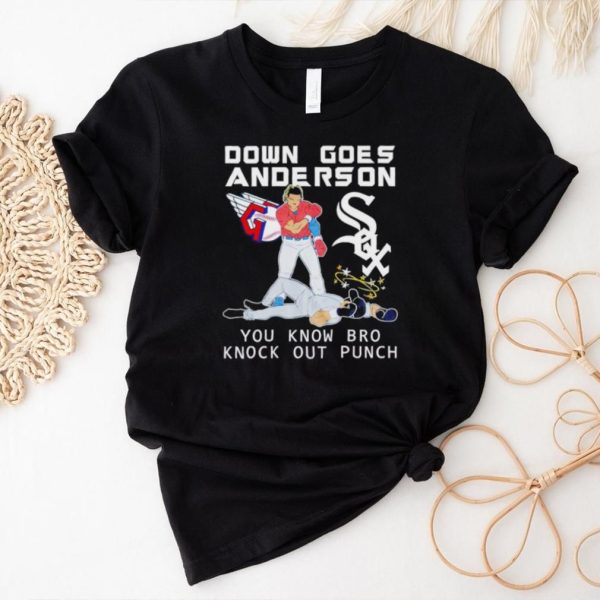 Cleveland Guardians and Chicago White Sox down goes Anderson shirt