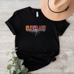 Cleveland city sports team Cleveland Browns Cleveland Guardians and Cleveland Cavaliers shirt