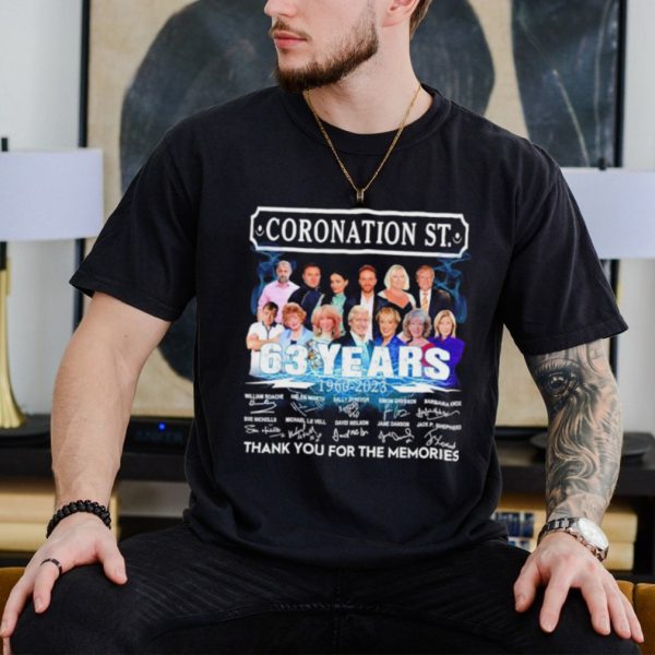 Coronation st 63 years 1960 2023 thank you for the memories shirt