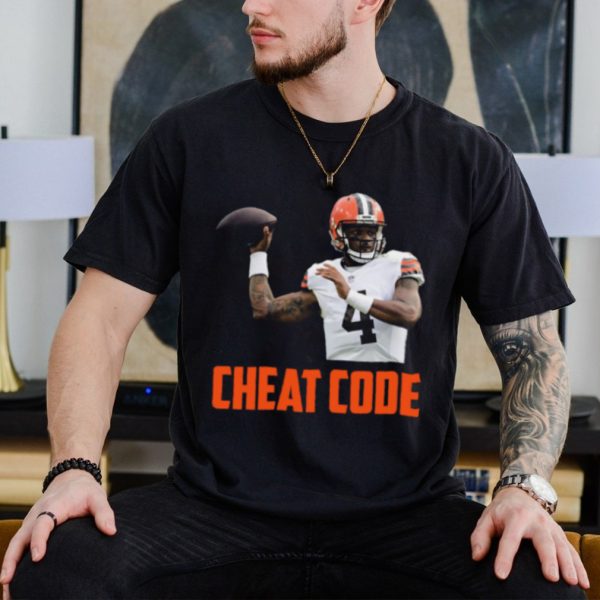 Deshaun watson cheat code cleveland football fan shirt