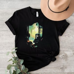 Dr Who TARDIS police publiccall box travel poster shirt