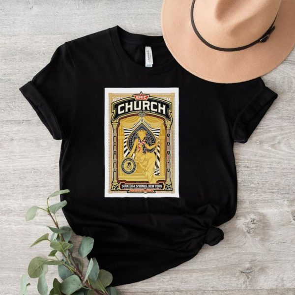 Eric Church August 24 2023 Saratoga Springs New York Event poster shirt