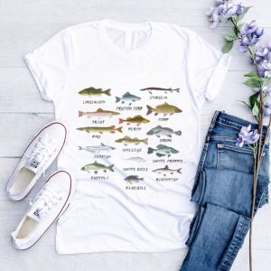 Freshwater Fish 100 Different Types Shirt