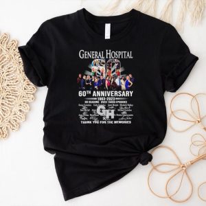 General Hospital 60th anniversary 1963 2023 thank you for the memories shirt