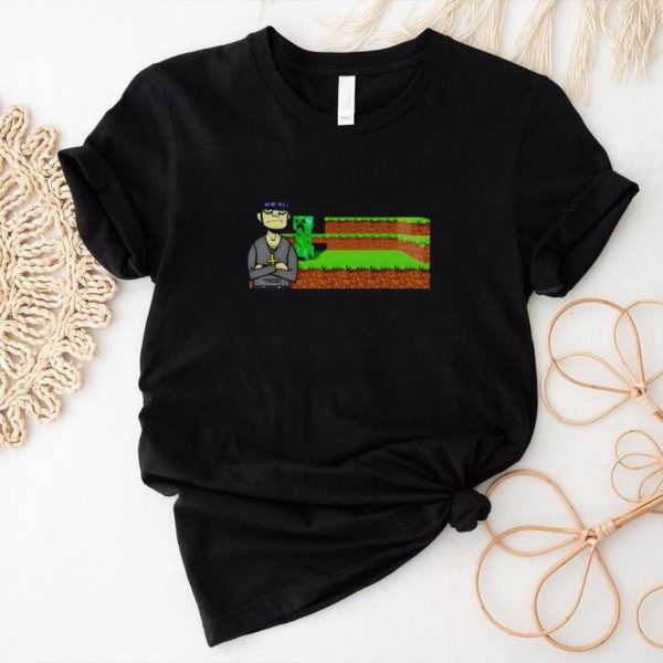 Gorillaz Struggle Tweets Minecraft Creeper Murdoc Niccals shirt