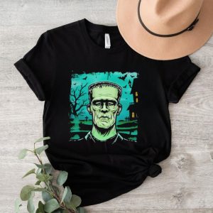 Halloween monster horror movie Frankenstein cartoon shirt