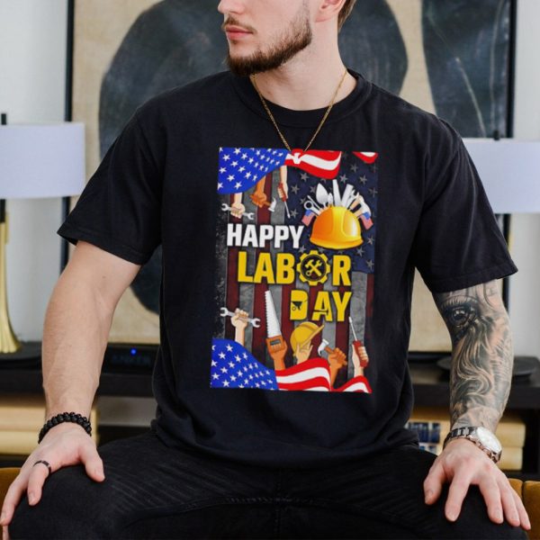 Happy Labor Day US Flag shirt