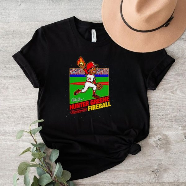 Hunter Greene Cincinnati Fireball game shirt